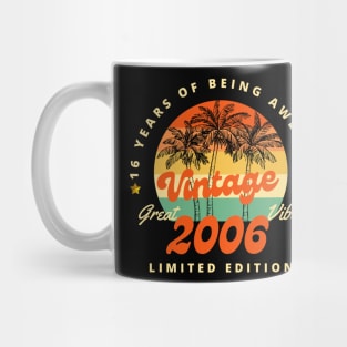 16 Year Old Gifts Vintage 2006 Limited Edition 16th Birthday Mug